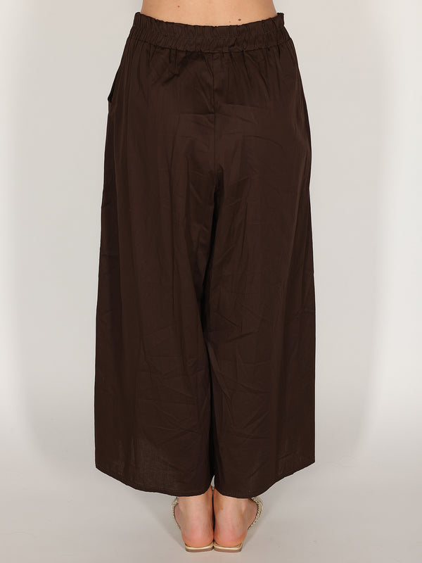 Pantalone palazzo in cotone
