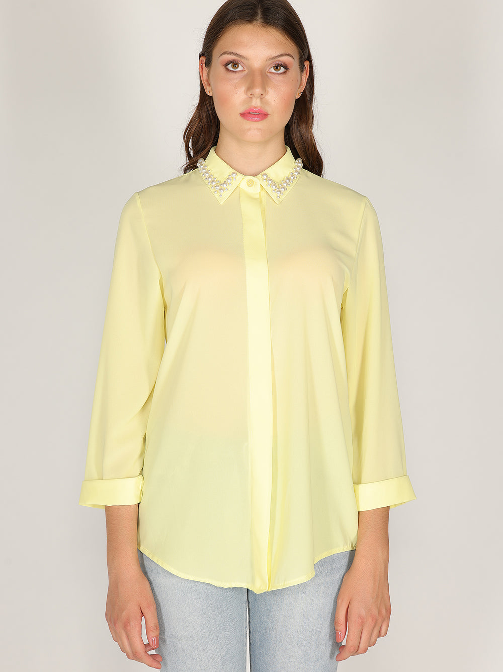 Camicia con perle