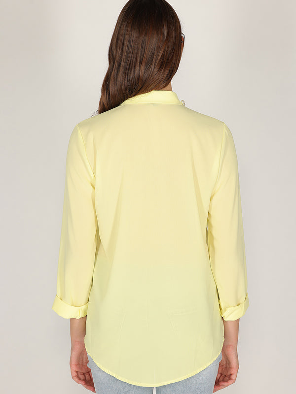 Camicia con perle