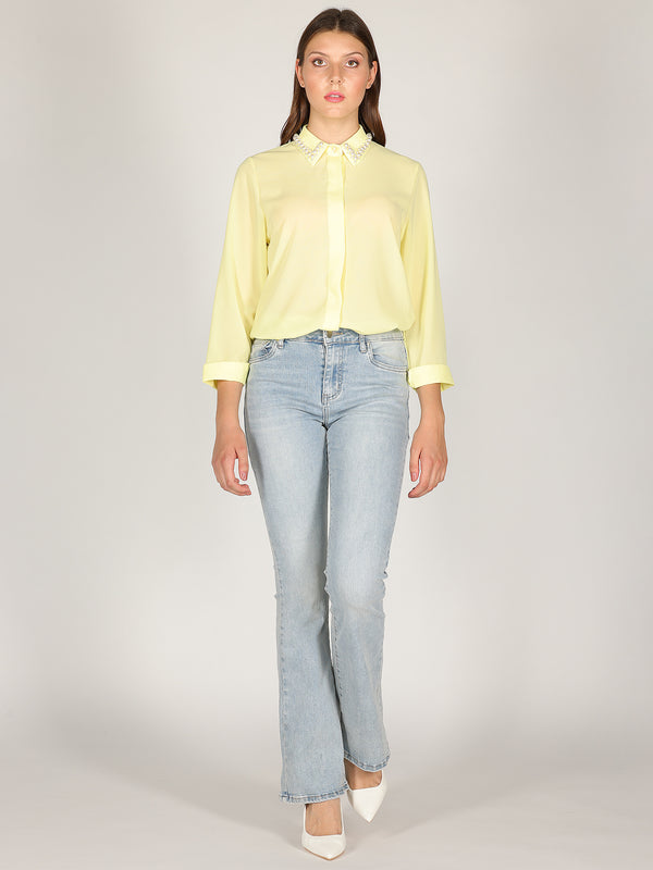 Camicia con perle