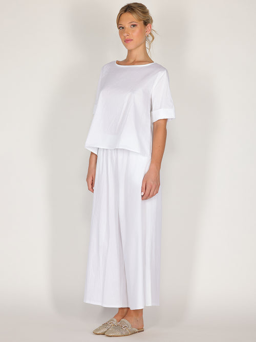 Pantalone palazzo in cotone