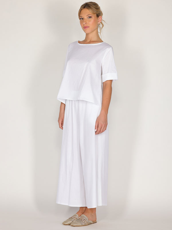 Pantalone palazzo in cotone