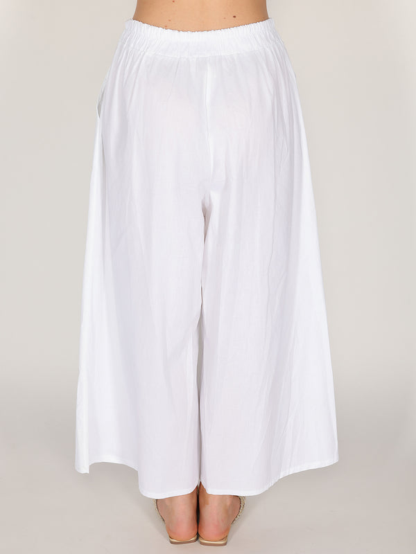 Pantalone palazzo in cotone