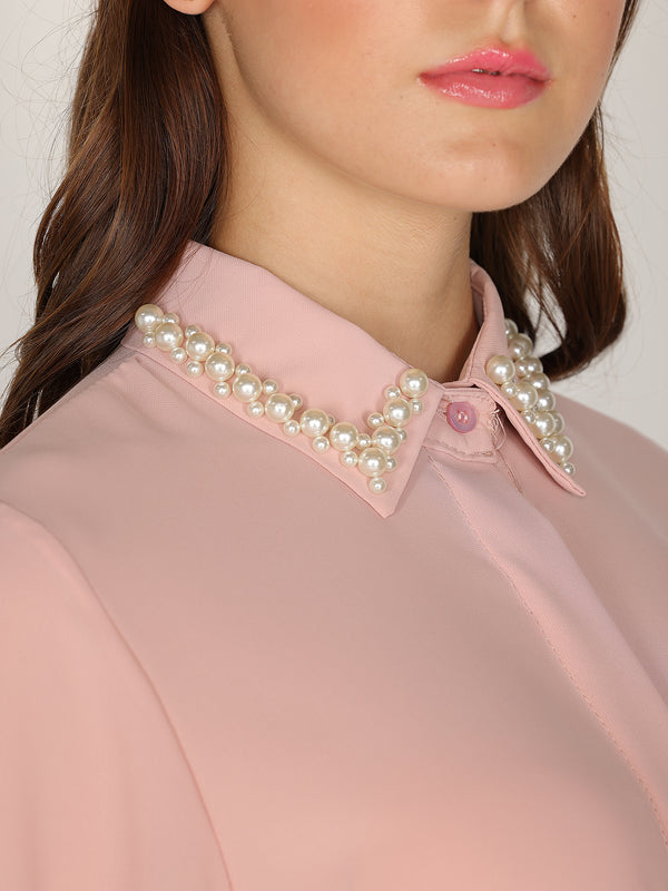 Camicia con perle