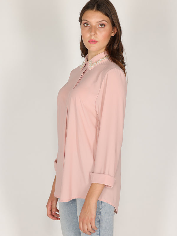 Camicia con perle