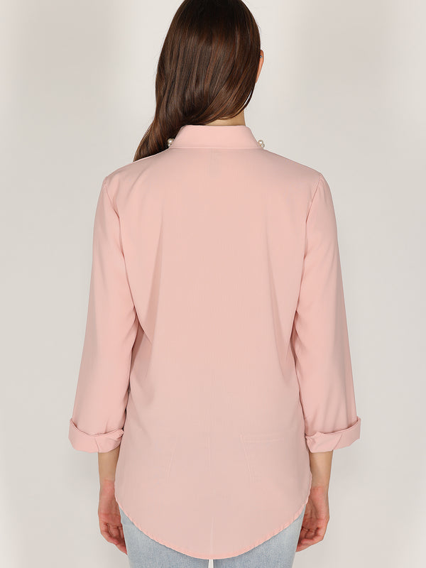 Camicia con perle