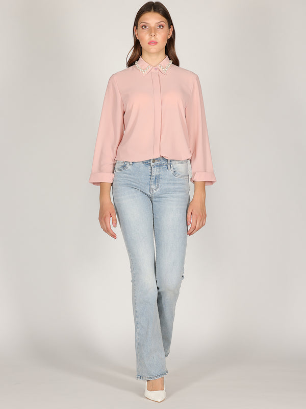 Camicia con perle
