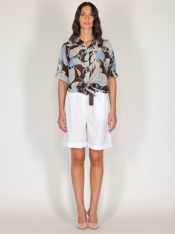 Camicia voile nodo vita minimal