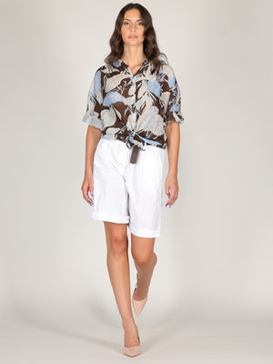 Camicia voile nodo vita minimal