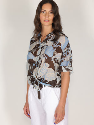Camicia voile nodo vita minimal