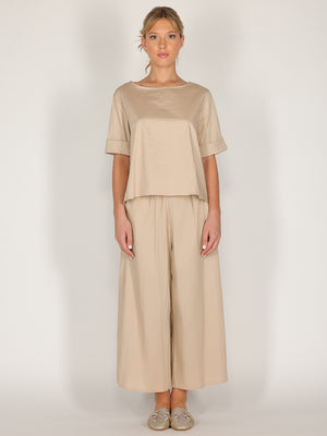 Pantalone palazzo in cotone