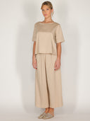 Pantalone palazzo in cotone