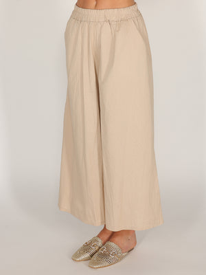 Pantalone palazzo in cotone