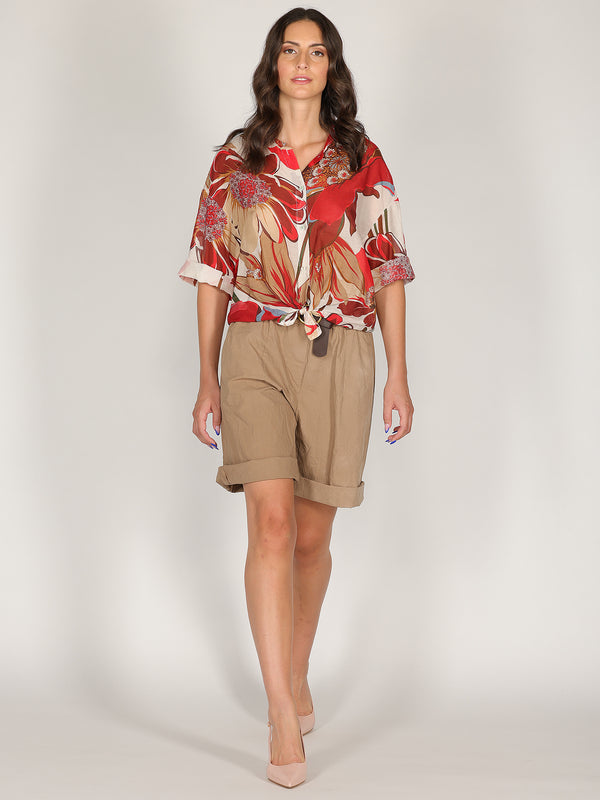 Camicia voile nodo vita
