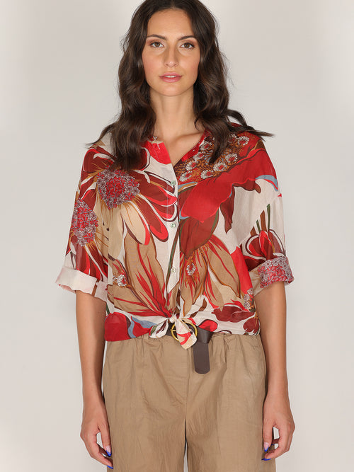 Camicia voile nodo vita