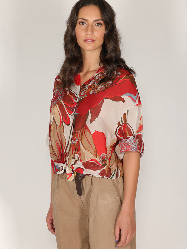 Camicia voile nodo vita