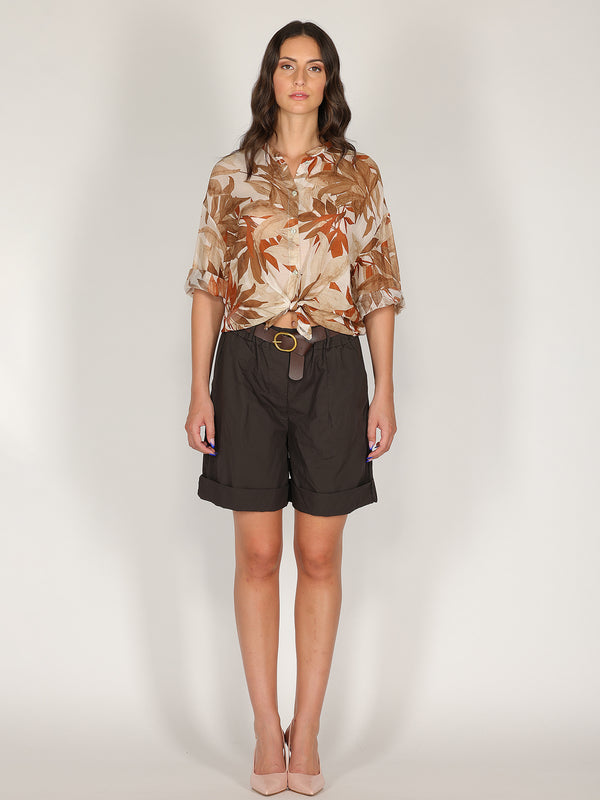 Camicia voile in fantasia