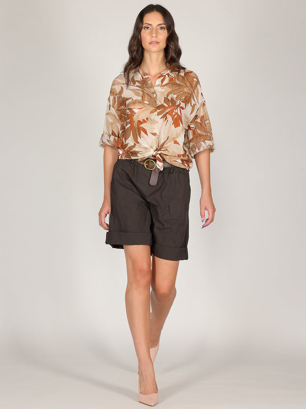 Camicia voile in fantasia