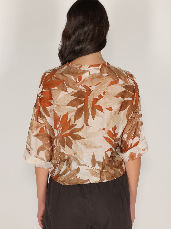 Camicia voile in fantasia