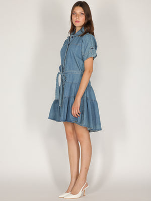 Abito jeans con bottoni