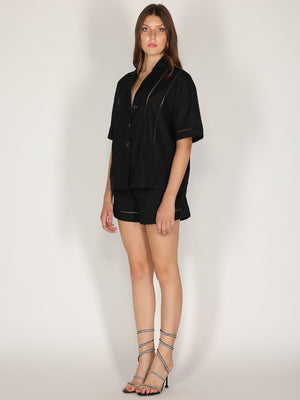 Camicia e short in lino