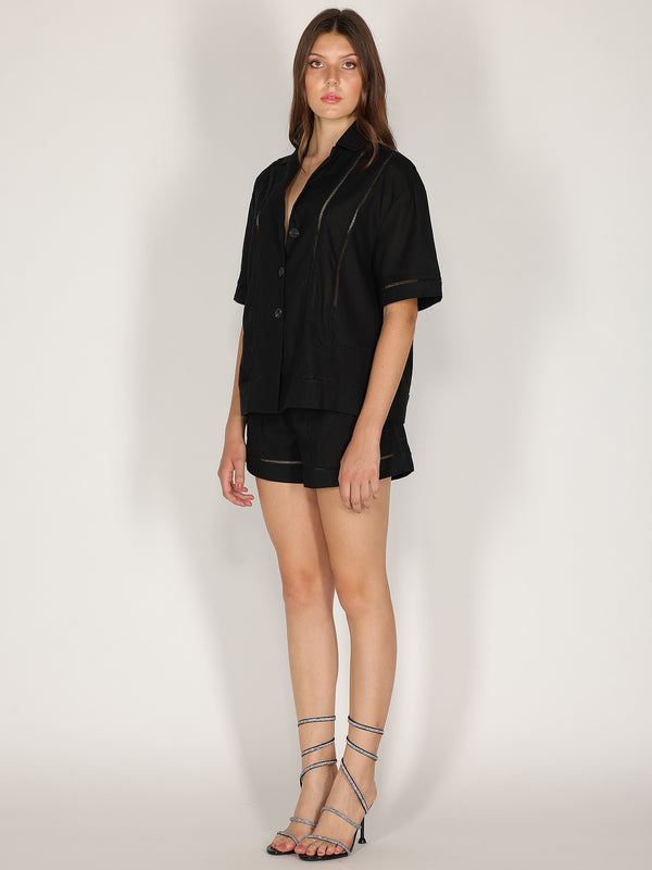Camicia e short in lino