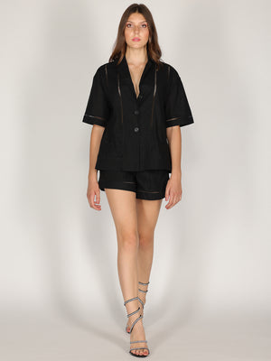 Camicia e short in lino