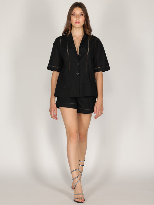 Camicia e short in lino