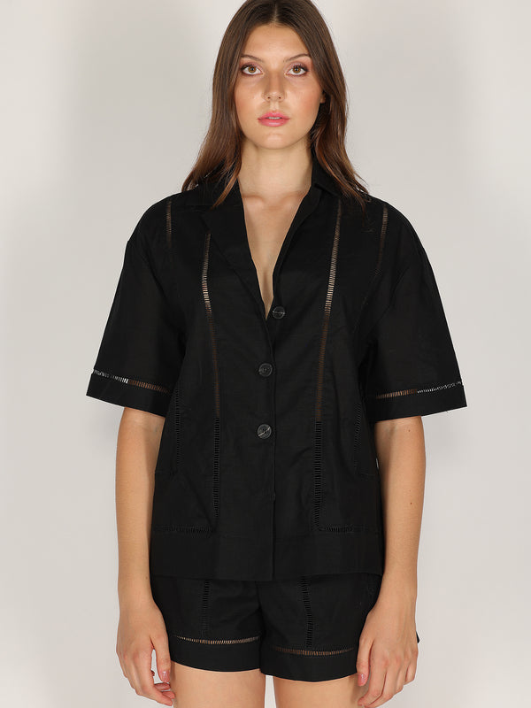 Camicia e short in lino