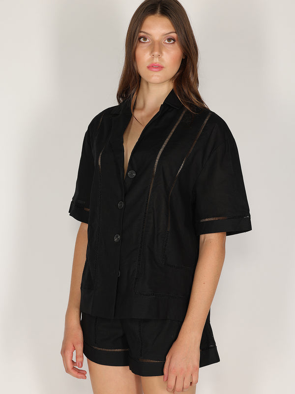 Camicia e short in lino