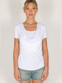 T-shirt con doppio scollo