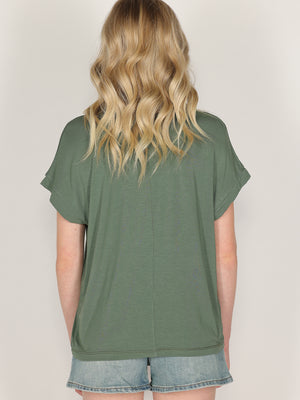T-shirt con perle e cristalli