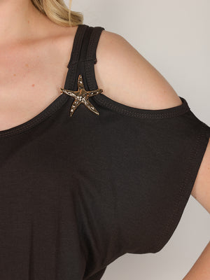Maglia con gioiello