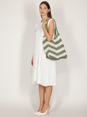 Borsa a sacca a righe