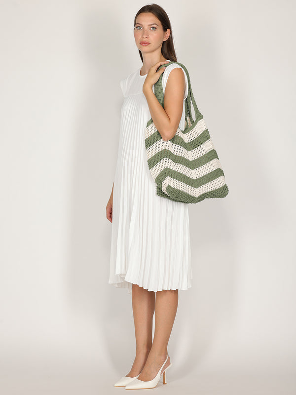 Borsa a sacca a righe