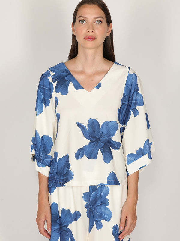 Maglia in fantasia floreale