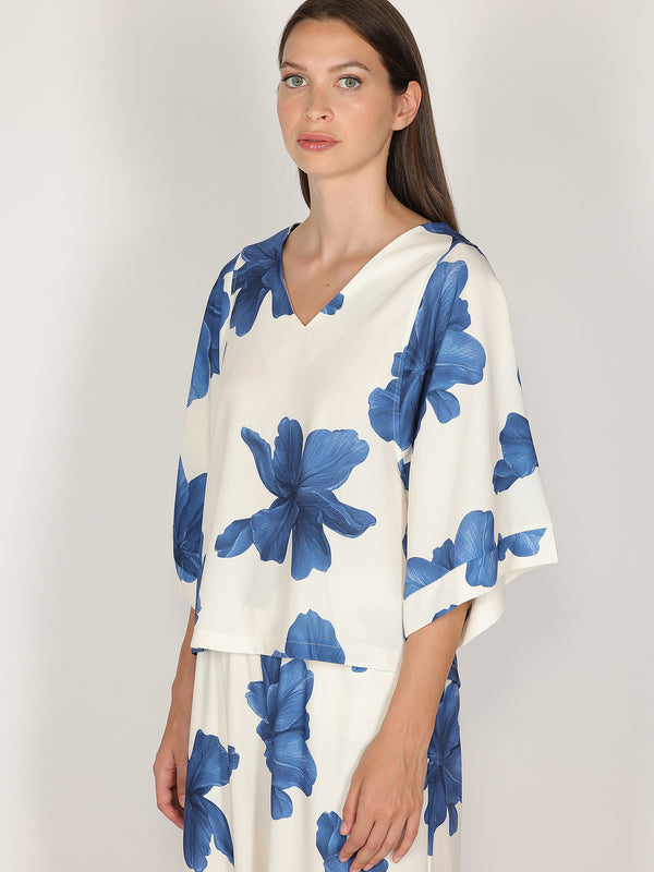 Maglia in fantasia floreale