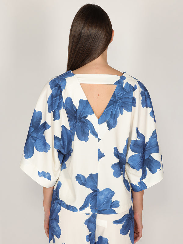 Maglia in fantasia floreale