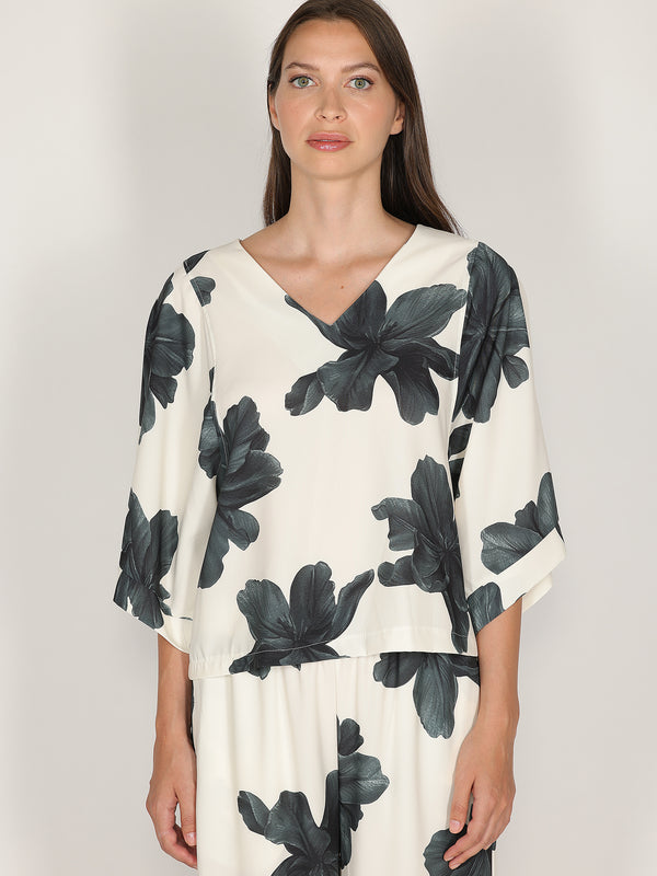 Maglia in fantasia floreale