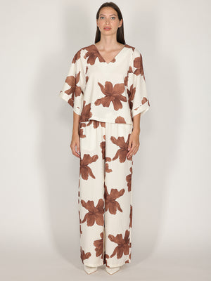 Maglia in fantasia floreale