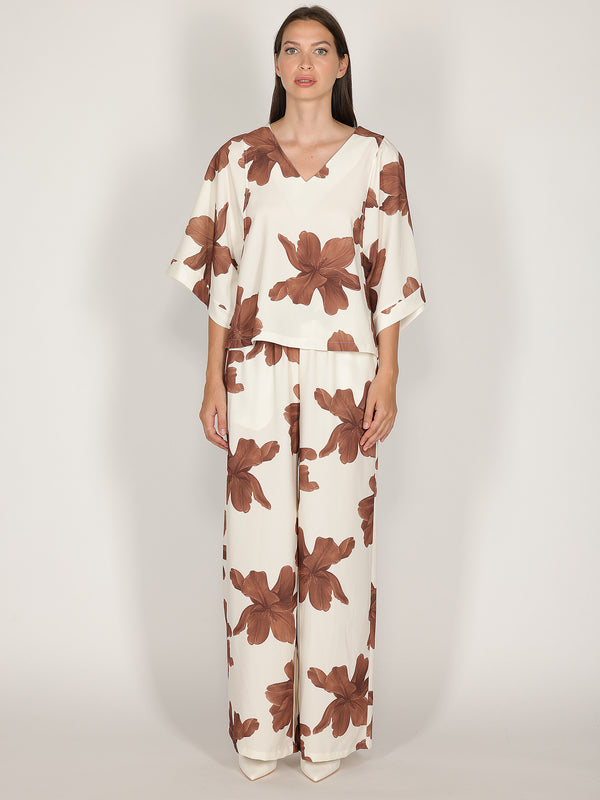 Maglia in fantasia floreale