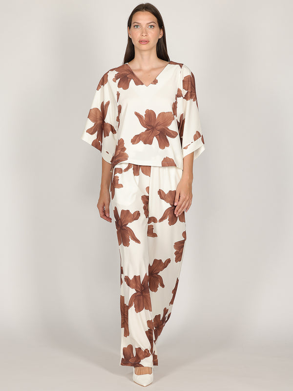 Maglia in fantasia floreale