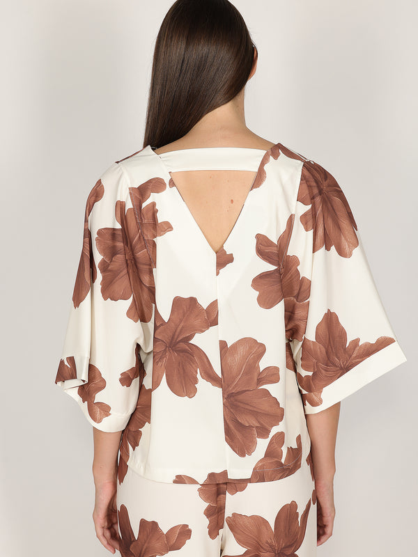 Maglia in fantasia floreale