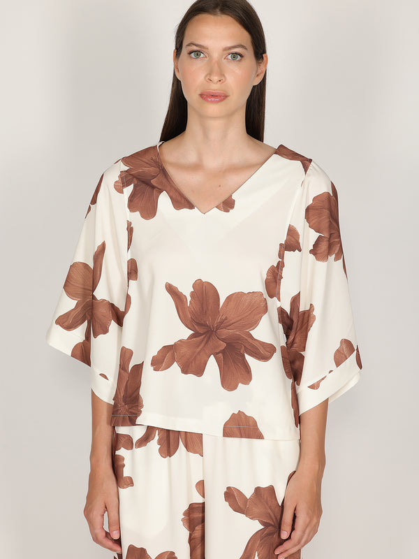 Maglia in fantasia floreale