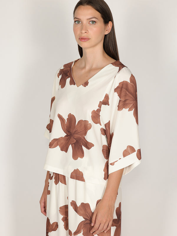 Maglia in fantasia floreale
