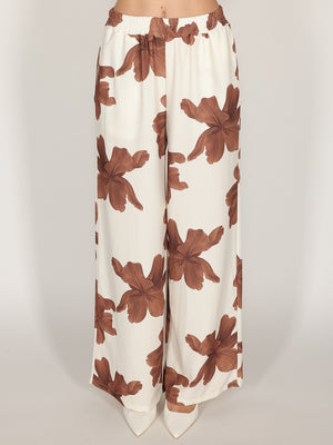 Pantalone in fantasia floreale