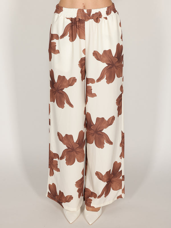 Pantalone in fantasia floreale