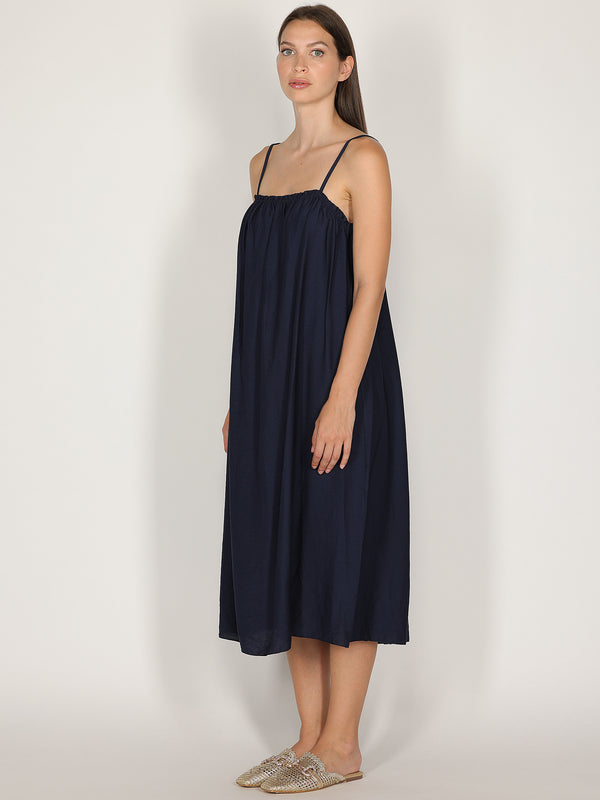 Abito midi con spalline