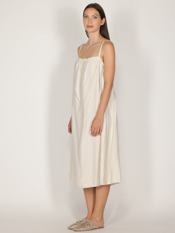 Abito midi con spalline