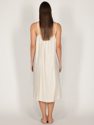 Abito midi con spalline